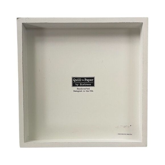 Thankful & Blessed Whitewashed Distressed Wood Sign from Quill to Paper NWT - Picture 3 of 4